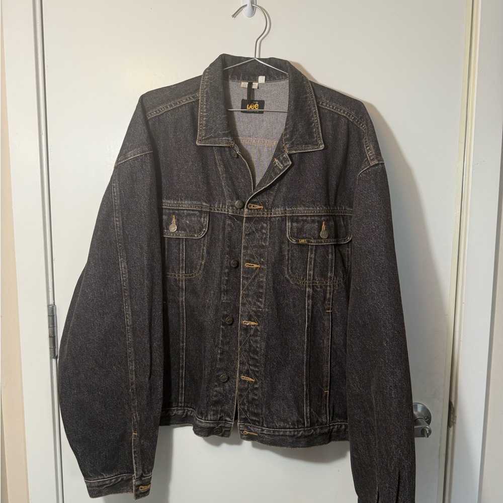 Lee Black Denim Jacket for Men